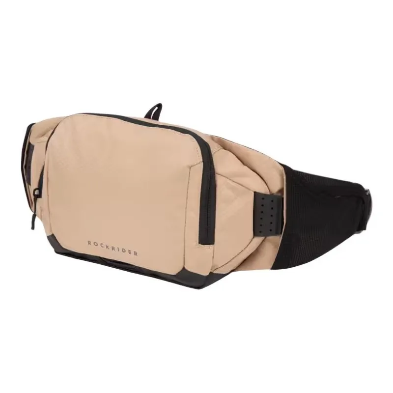 DECATHLON Polyester One Shoulder Crossbody Fanny Pack Unisex Beige-2