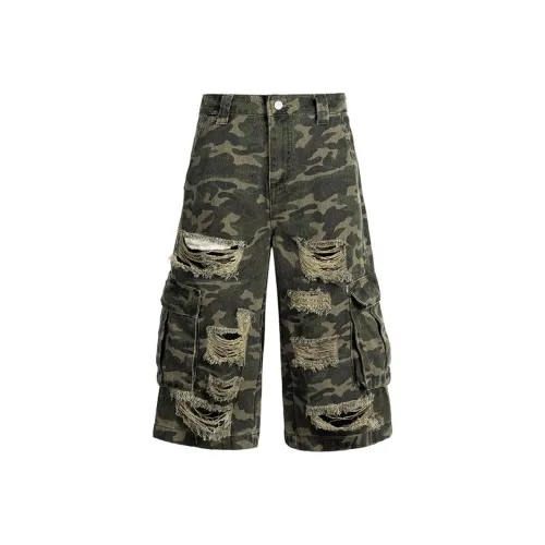 ROSECREED Denim Shorts Men's Camouflage