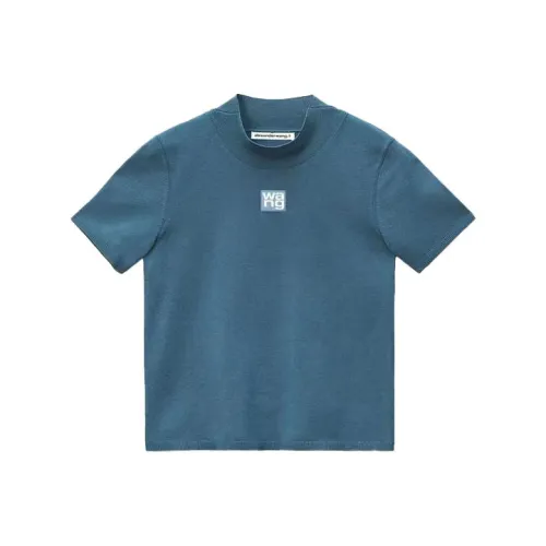 Alexander Wang Crop Tops Women's Ice Blue