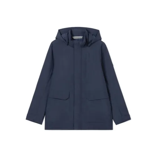 AIGLE GORE TEX Puffer Jacket Men's Imperial Dark Blue