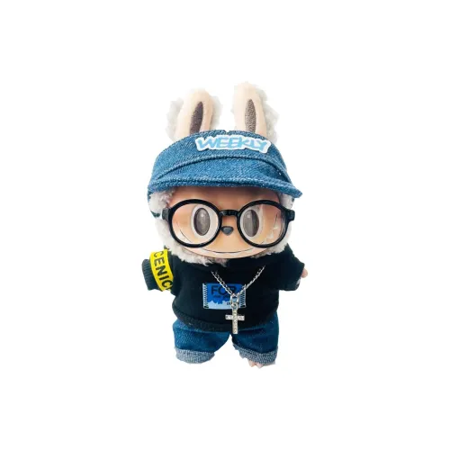[Dress Up Doll] POP MART Labubu THEMONSTERS Heartbeat Macaron, Study Hard, Sesame Bean Hang Tag Box 15cm