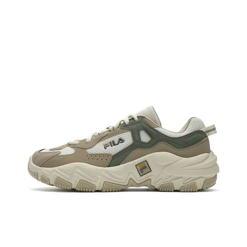 FILA Ravagement 2 S Raider 2S Anti Slip Wear Resistant Low Top Chunky Sneakers Men's White Gray