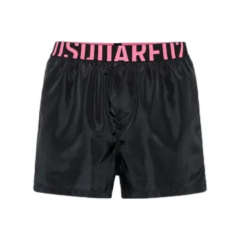 DSQUARED 2 Logo Waistband Midi Swim Shorts