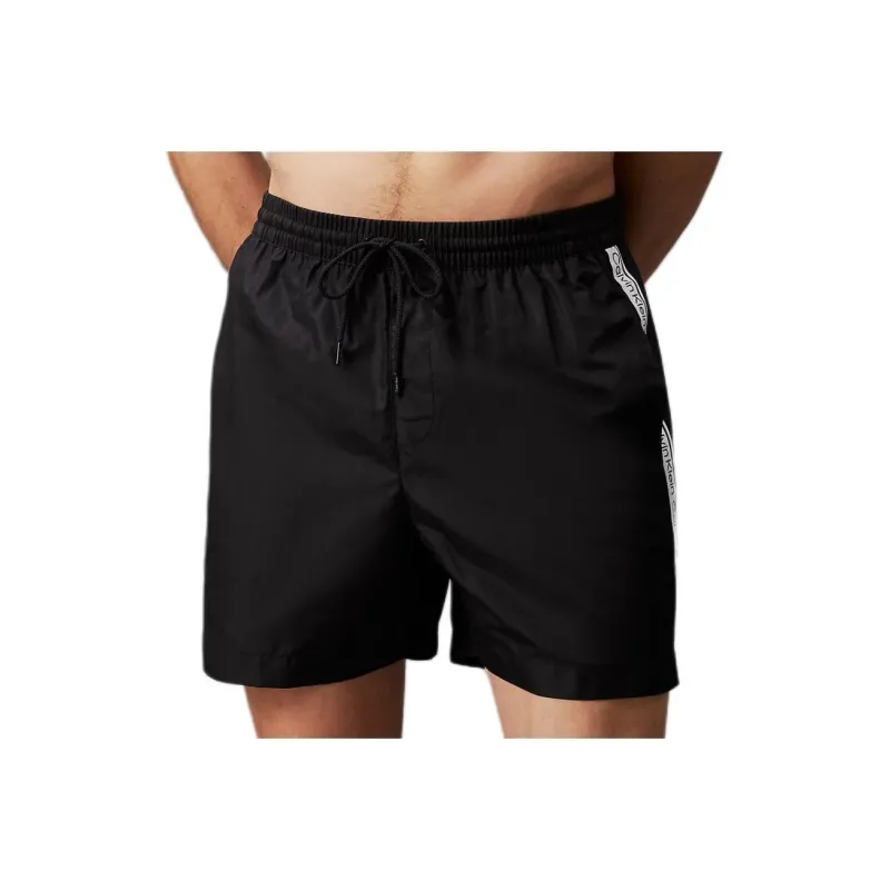 CALVIN KLEIN Swimming Shorts Europe Version Men's Black-0