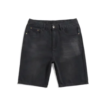 EPTISON Denim Shorts Men's Charcoal Black