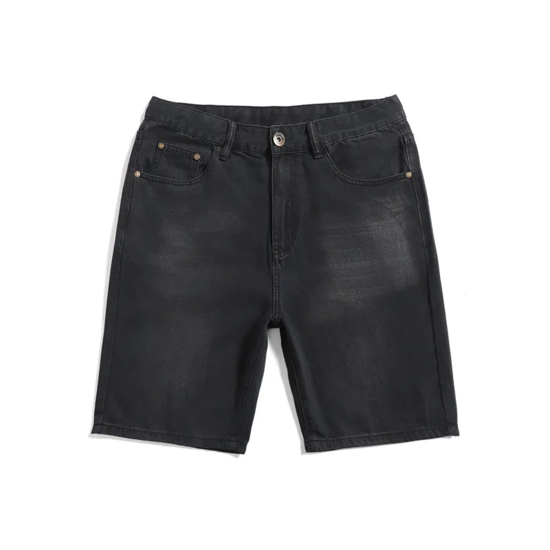 EPTISON Denim Shorts Men's Charcoal Black-0