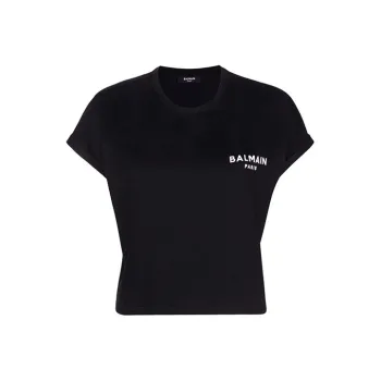 BALMAIN SS22 T Shirt Women's Black