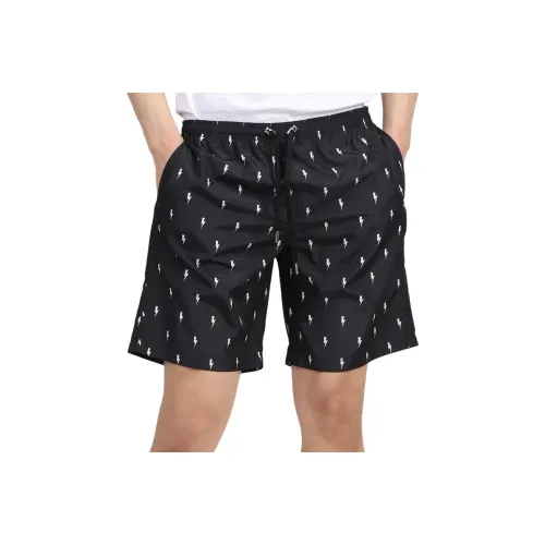 Neil Barrett All Over Pattern Printed Drawstring Shorts