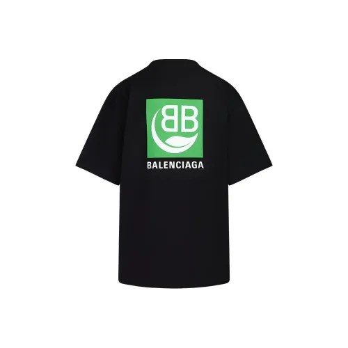 Balenciaga Drop Shoulder Sleeve T Shirt Women's Black Loose Fit