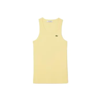 LACOSTE Logo-appliqué Ribbed Tank Top