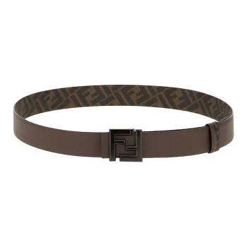 FENDI Monogram print Reversible Belt
