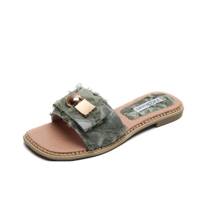 City Camel Rubber Sole Slip Resistant Slide Slippers Women's-5