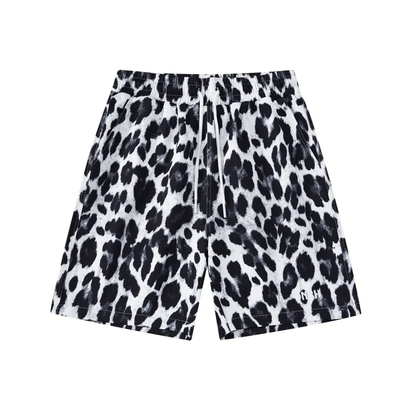 DNBH Dual Tone Collection Leopard Print Collection Casual Shorts Unisex-26