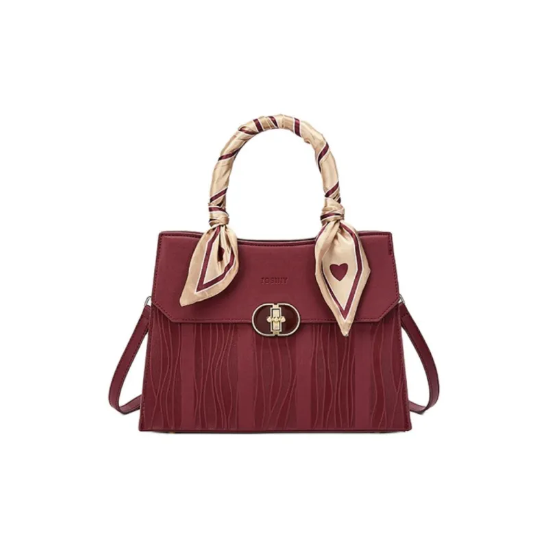 JOSINY Synthetic Leather Handbag Medium Size Women's Passionate Red-0