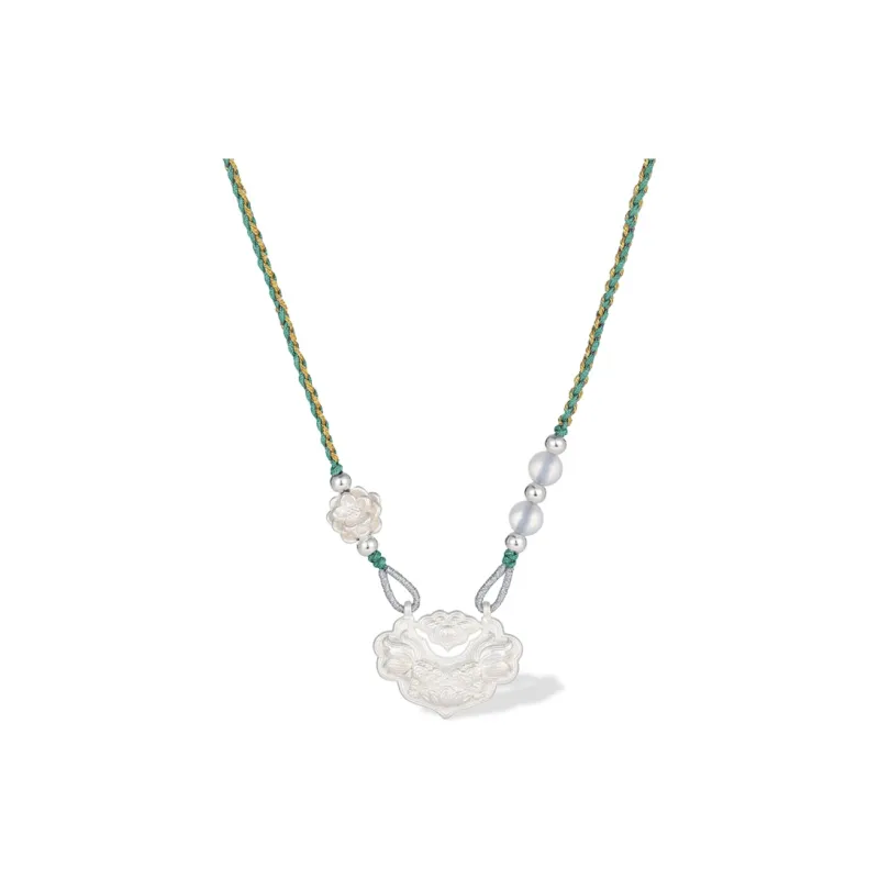 UX S999 Fine Silver Sterling Silver Necklaces Unisex-5
