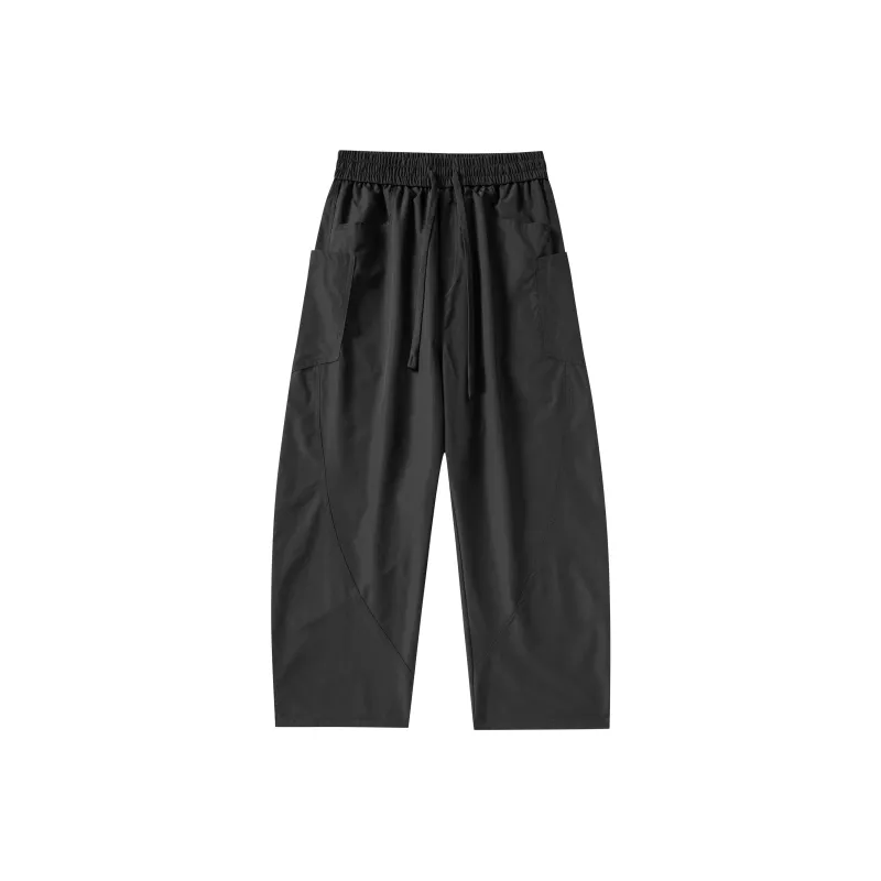 ZWWWZ Casual Pants Unisex Gray Green-8