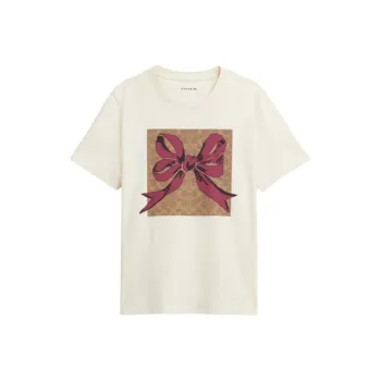 COACH FW24 Regular T Shirt Women's Cream