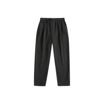 Hacikis Casual Pants Men's Charcoal Gray Stripes