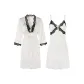 Black and White Nightgown+Sleep Robe