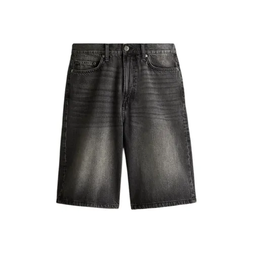 H&M Denim Shorts Men's Dark Denim Gray