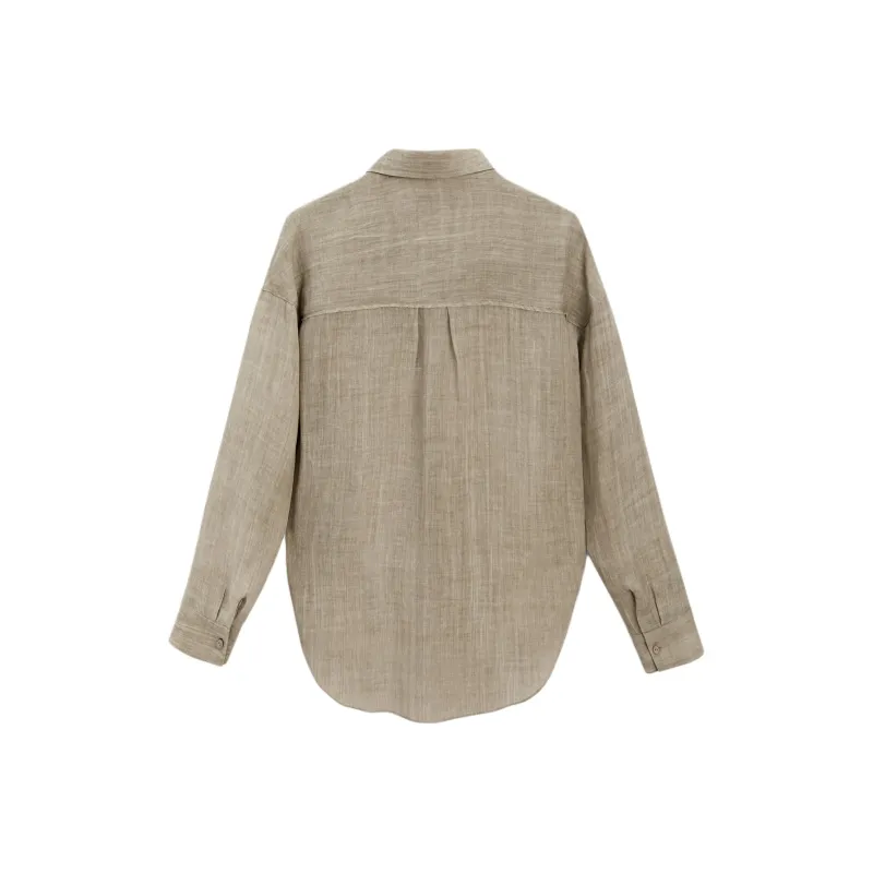 Massimo Dutti Shirt Women's Dark Green-1