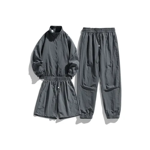 GOOSELIAR Coat, tiered shorts, Pants Three Piece Set Unisex