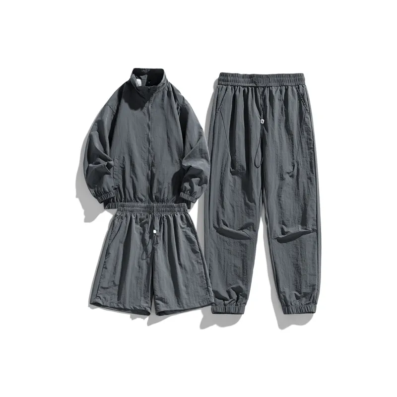 GOOSELIAR Coat, Shorts, Pants Three Piece Set Unisex-0