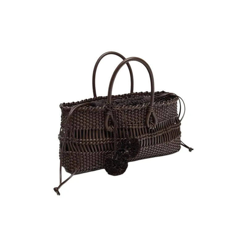 ZARA PU Handbag Trumpets Women's Chocolate-1