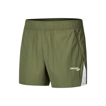 Saucony SS25 Casual Shorts Unisex Zong Leaf Green