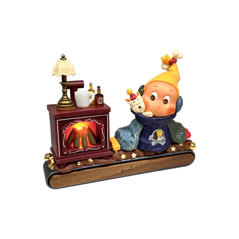 [Modified Doll] POP MART From Stars Collection Car Parking Sign, Warm Fireplace, Brown Hang Tag Box 12cm-2