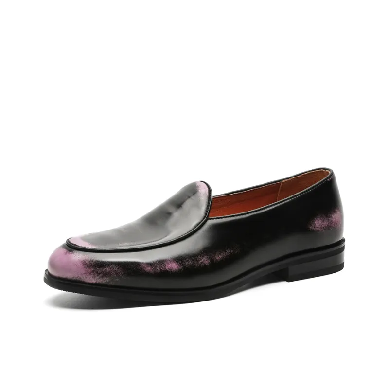 Chi Wolf Loafers Men Black/Brown/Gold/Purple-22