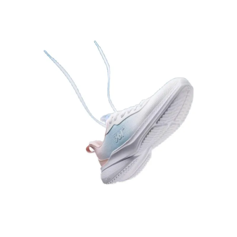 361° Slip Resistant And Abrasion Resistant Coverage Low Top Casual Running Shoes Women's White Pink Blue-2