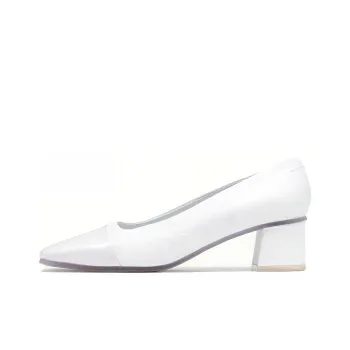Maison Margiela Replica Block Heel High Heels Women's White