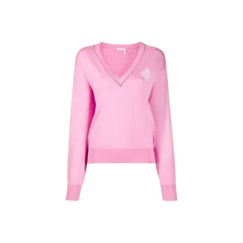 Chloe FW21 Loose Fit Sweater Women's Pink