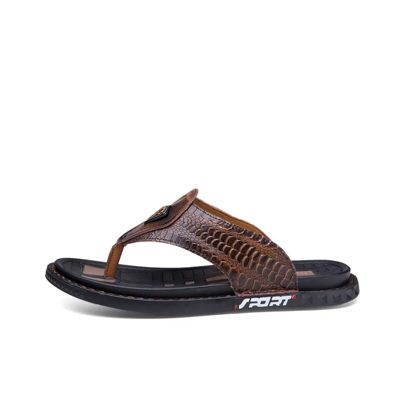Shiozawa Rubber Sole Stitching Slip Resistant Quick Dry Flip Flops Men's-12