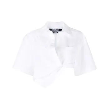 Jacquemus La Chemise Capri Cropped Shirt