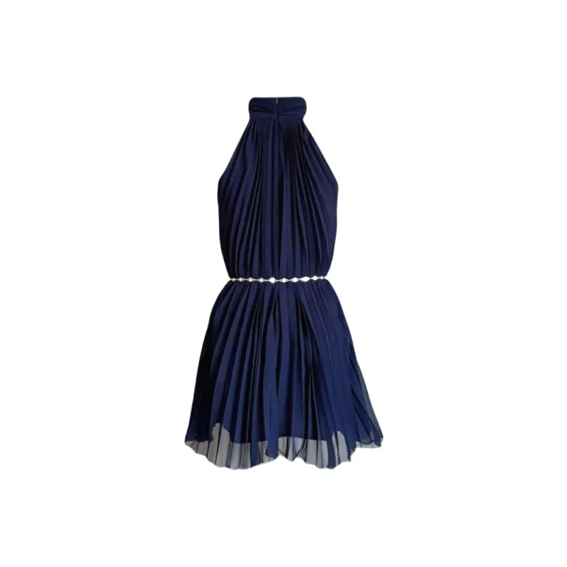 YGPRW Sleeveless Dress Women's Navy Blue-1