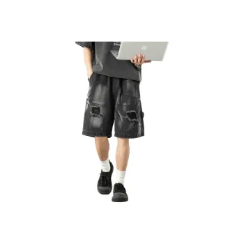 WOOD SOON Denim Shorts Men's Black