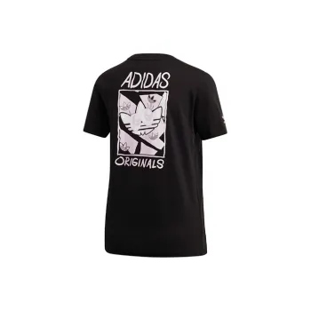 Adidas Originals Set in Sleeve T Shirt Women's Black