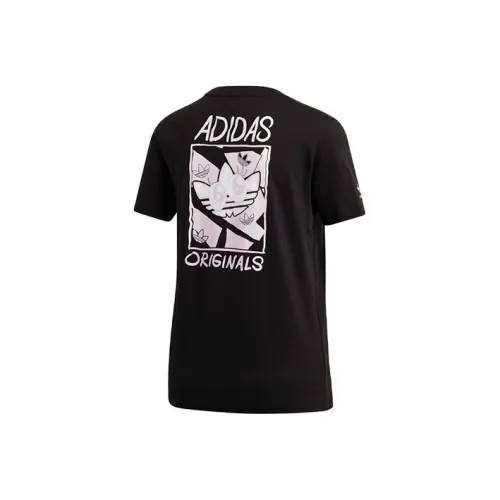 Adidas Originals Set in Sleeve T Shirt Women's Black