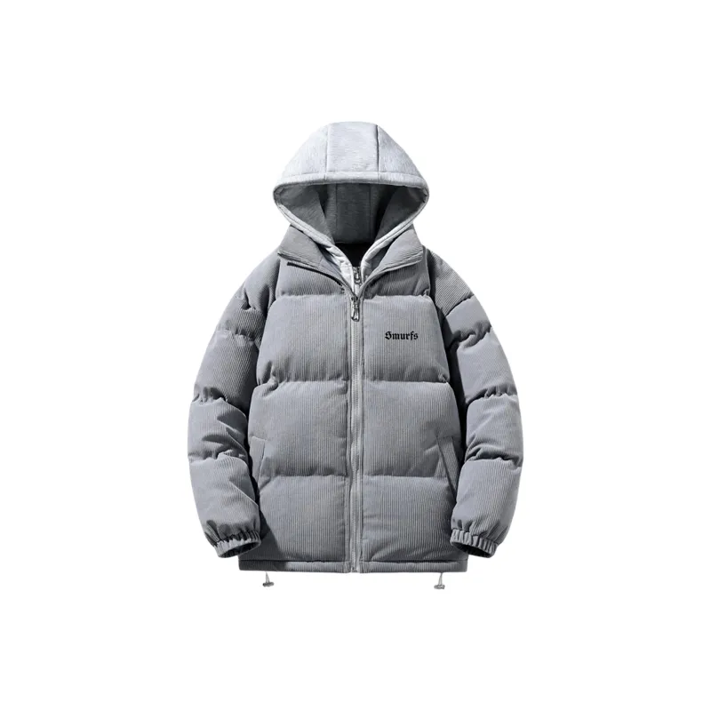 The Smurfs Puffer Jacket Unisex Black-10