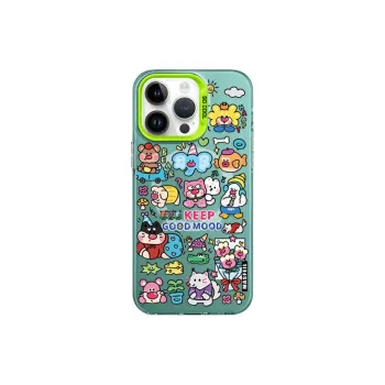 Marsfield Acrylic Material Magnetic Case Happy Graffiti Phone Cases Compatibility Apple 16/15/14/13 Pro/Pro Max