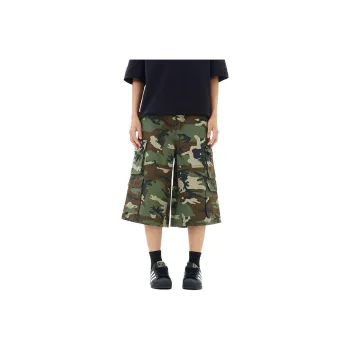 BEAR UNION Denim Shorts Unisex Camouflage