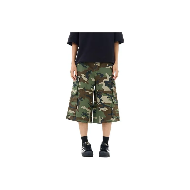 BEAR UNION Denim Shorts Unisex Camouflage-0