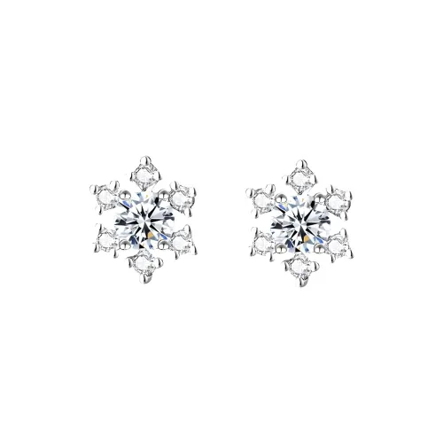 TRUE ME 999 Fine Silver Stud Earrings Women's