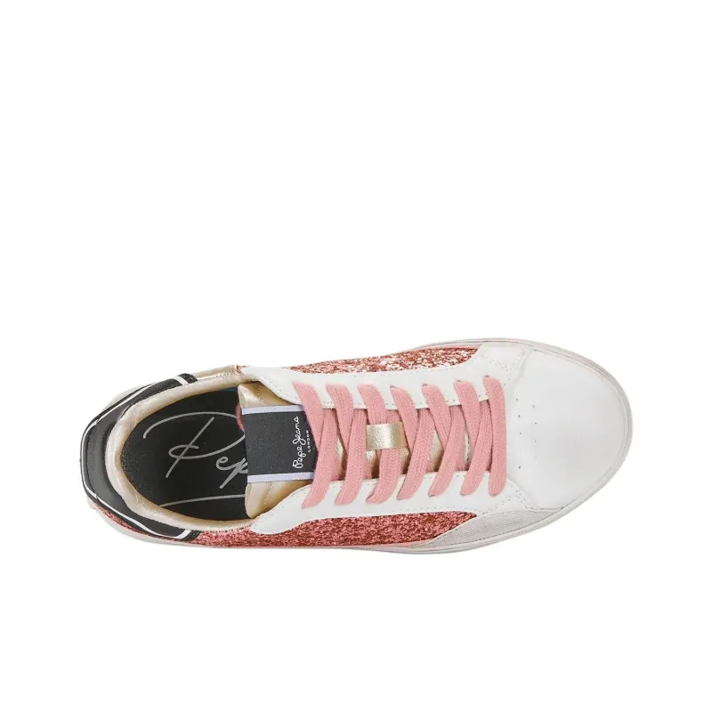 Pepe Jeans Low Top Skateboard Shoes Women's Pink-4