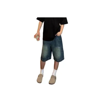KVIV Denim Shorts Men's Vintage Blue