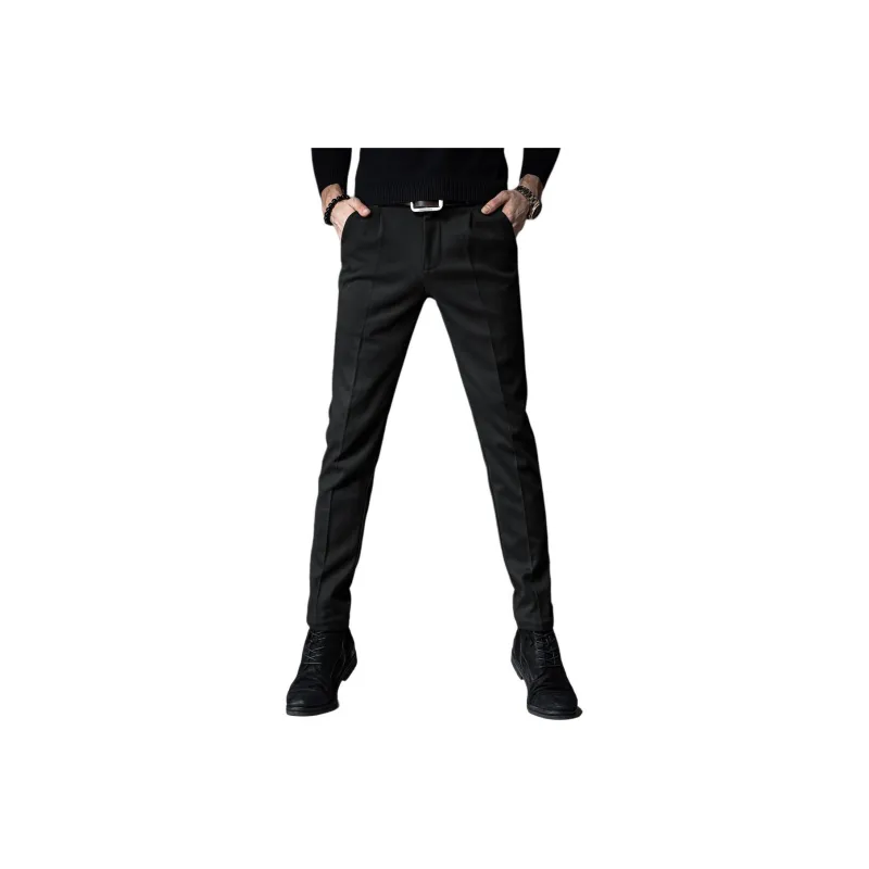 Devanro Casual Pants Men's Black-0