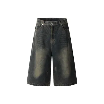 VERAF CA Denim Shorts Unisex Vintage Blue
