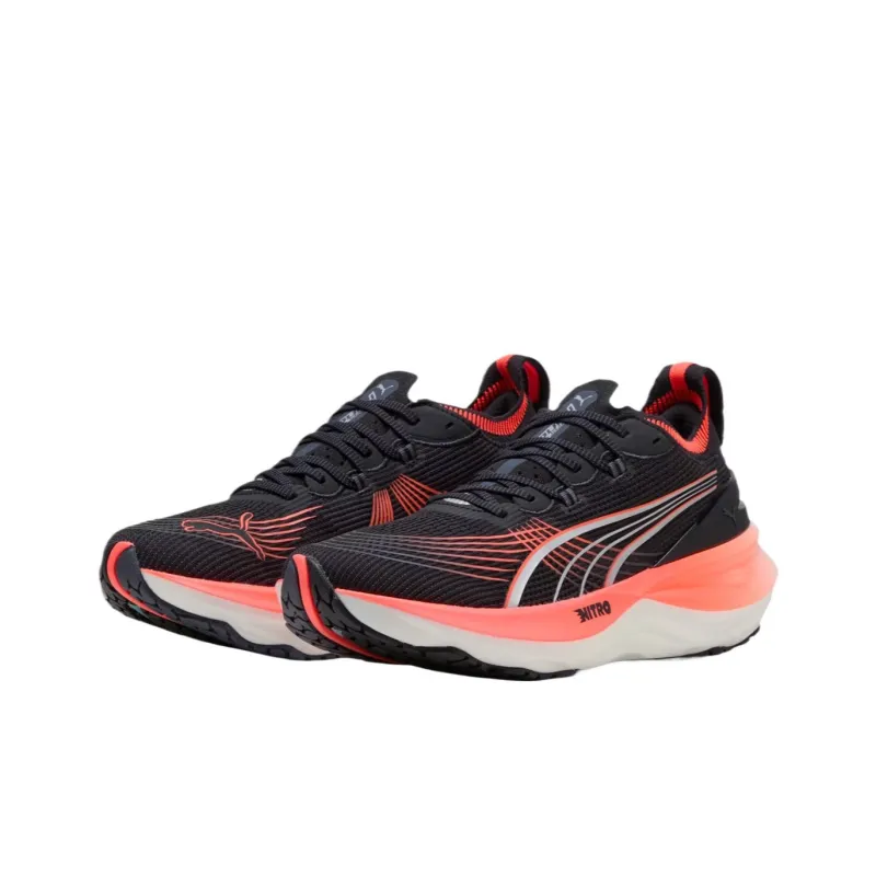 PUMA ForeverRun NITRO™ II Mid Top Running Shoes Men's PUMA Black Glow Red-2